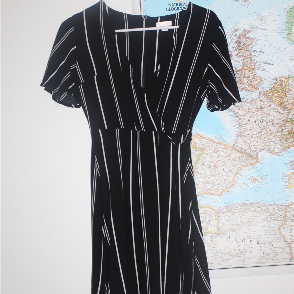 Black Striped Dress